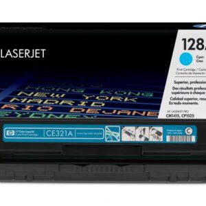 Original Cyan HP 128A Toner Cartridge CE321A