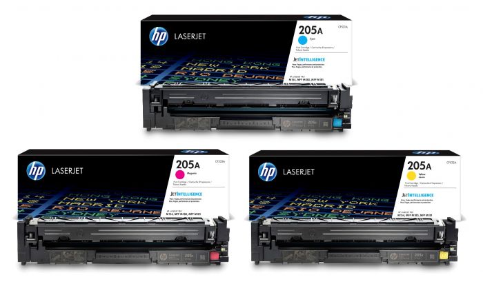 Toner Compatible HP 205A CF530A CF531A CF532A CF533A - Pack 4 Couleurs Pour LaserJet Pro M180, M154