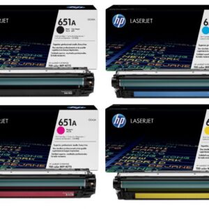 Original 4 Colour HP 651A Toner Cartridge Multipack - CE340A/CE341A/CE342A/CE343A