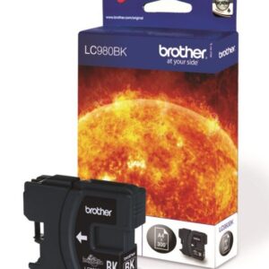 Original Brother LC980BK Black Ink Cartridge LC-980 BK