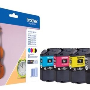 Original Brother LC-127XL /LC-125XL 4 colour Ink Cartridge Multipack LC127XLBK/LC125XLC/LC125XLM/LC125XLY